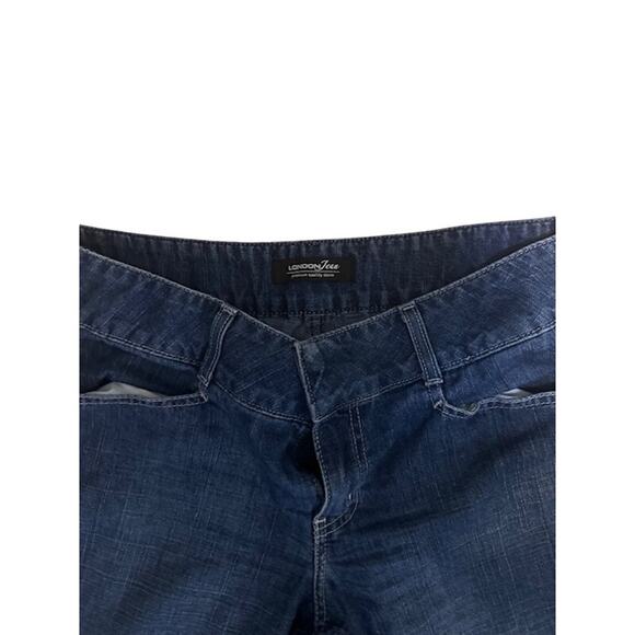 London Jean Women’s Blue Denim Jeans Size 14 Straight Leg Mid Rise - Picture 2 of 2